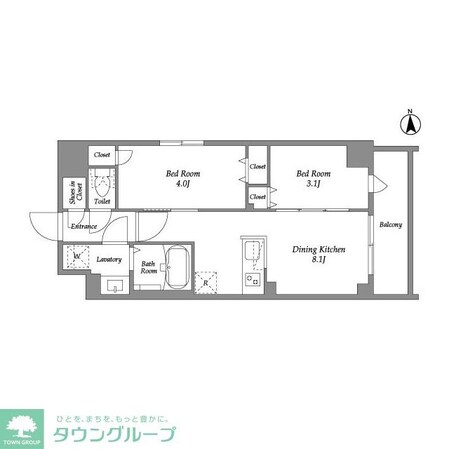 ザ・グラヴィティ新宿の物件間取画像